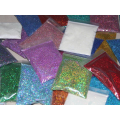 Poudre de paillettes holographique pour les ongles, paillettes de gros multicolores